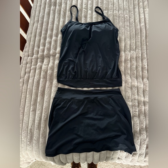 Lands' End Other - Land’s End Tankini Swim Set, Tank Top & Swim Skirt w/ Built-In Bottom, Size 10